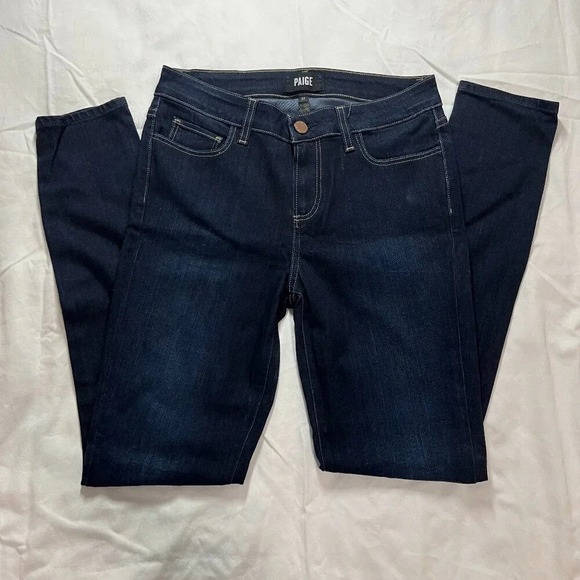 Paige | Verdugo Ultra Skinny Dark Wash Denim Jeans | Size 27 - Picture 1 of 7
